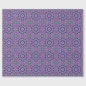 Hex Mandala Purple Pink and Blue ラッピングペーパー (フラット)
