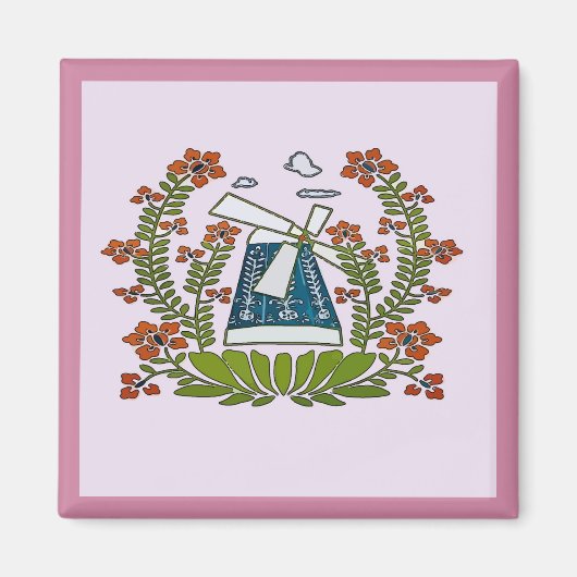 Hex Sign、ペンシルバニアオランダ、風車 マグネット (正面)