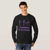 Hex The Patriarchy Purple Goth Dancing Skeletons F Tシャツ (正面フル)