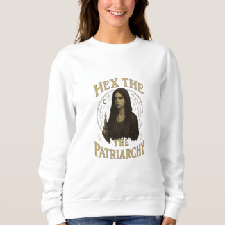 Hex the Patriarchy – Wiccan Witch Illustration  スウェットシャツ