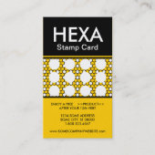 hexaスタンプ・カード（色のカスタマイズ可能） 名刺 (正面)