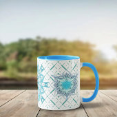 Hexa triangles yantra花びら マグカップ