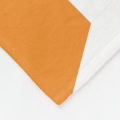 Hexagon abstract geometrical pattern in orange and フリースブランケット (角)