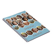 Hexagon Family Photo Collage ノートブック (右側)