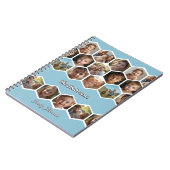 Hexagon Family Photo Collage ノートブック (左側)