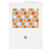 Hexagon in orange, blue and white (裏面)