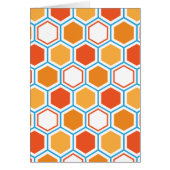 Hexagon in orange, blue and white (正面)