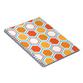 Hexagon in orange, blue and white ノートブック (右側)