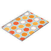 Hexagon in orange, blue and white ノートブック (左側)
