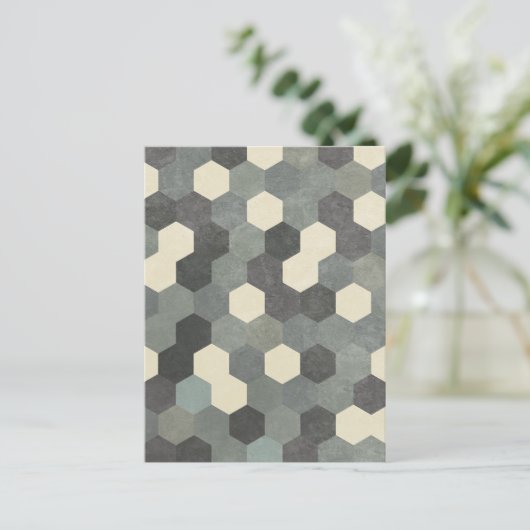 Hexagon Pattern ポストカード (スタンド正面)