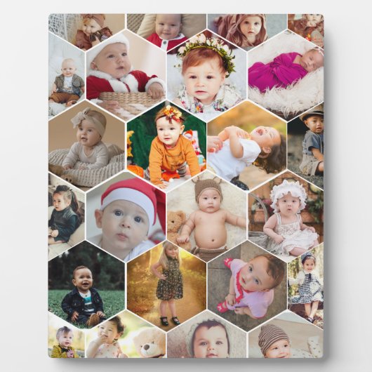 Hexagon Photo Collage フォトプラーク (正面)