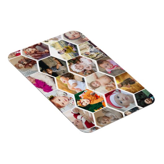 Hexagon Photo Collage マグネット (右側)