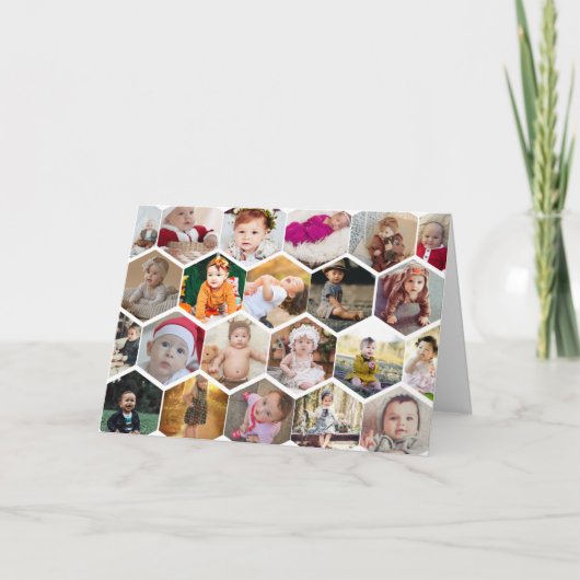 Hexagon Photo Collage 案内状 (正面)