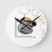 Hexagon-Pitti ラウンド壁時計 (正面)