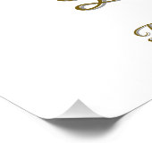 Hexagon wedding invitation coaster ポスター (コーナー)