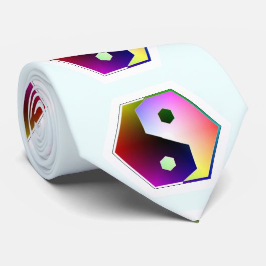 Hexagon Yin Yang ネクタイ (ロール)