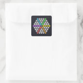 Hexagonal Number Sequence  スクエアシール (バッグ)