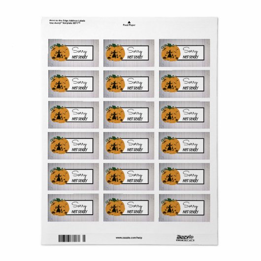 Hexenkürbis ラベル (フルシート)