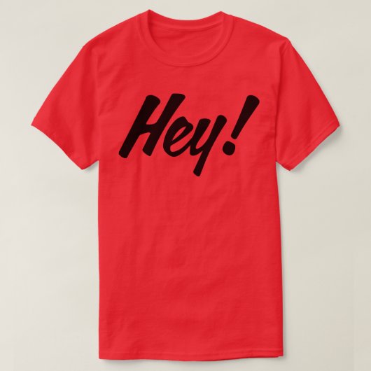 HEYデザインno 1 Tシャツ (デザイン正面)