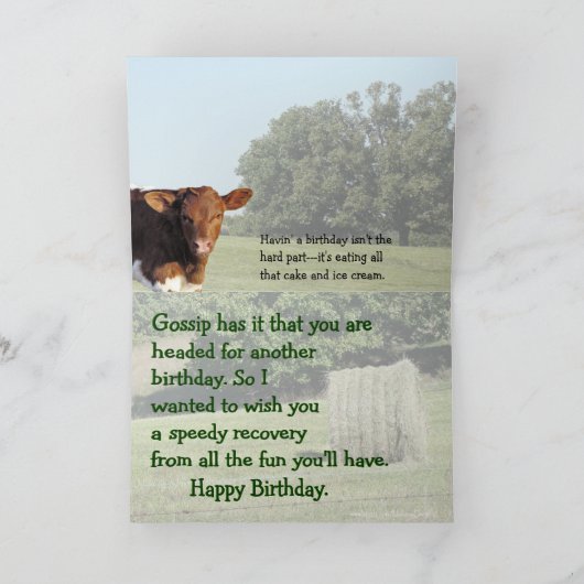 Hey Bdayカード – カスタマイズ任意の大事な行事 カード (内部)