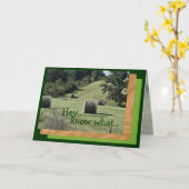 Hey Bdayカード – カスタマイズ任意の大事な行事 カード (黄色い花)