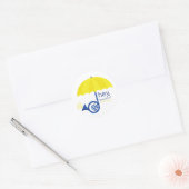 Hey Beautiful Logoスタンプ ラウンドシール (封筒)