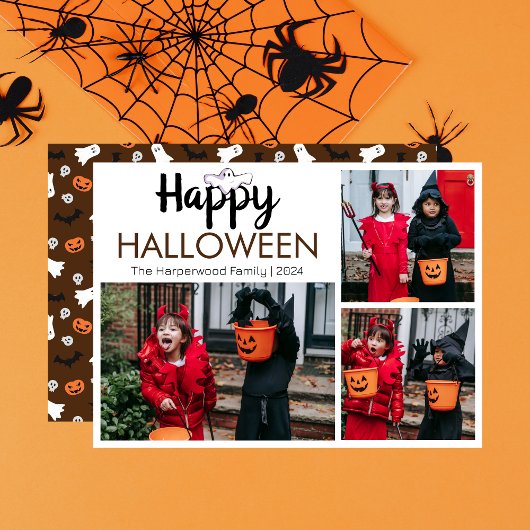 Hey Booハロウィン不気味ファミリー3写真 シーズンカード