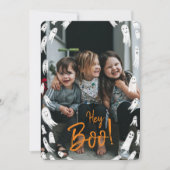 Hey Booハロウィーン幽霊フォトカード シーズンカード (正面)