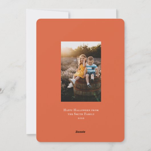 Hey Booハロウィーン幽霊フォトカード シーズンカード (裏面)