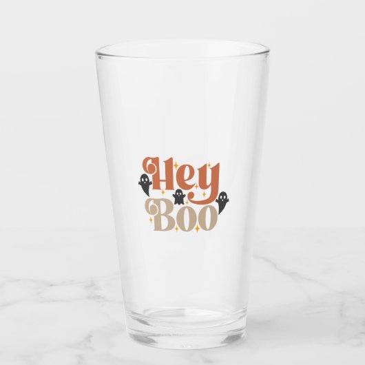 Hey Boo ボホー ハロウィン Hey Boo ゴースト タンブラーグラス (正面)