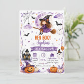 Hey Boo!4歳の誕生日パーティー 招待状 (スタンド正面)