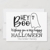 Hey Boo - A Gholy Greeting シーズンカード (正面)