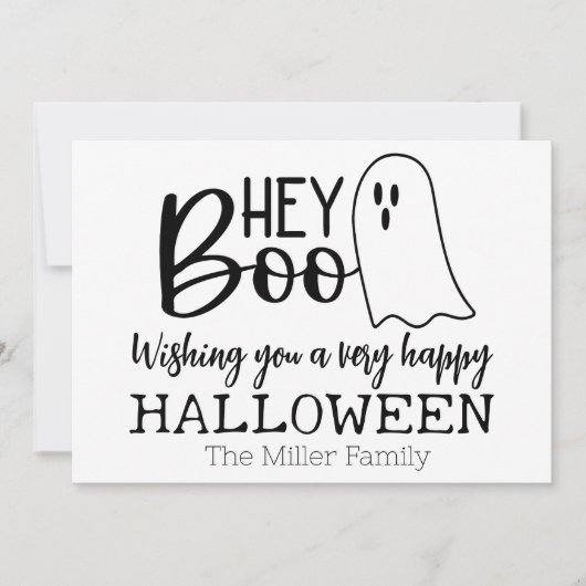 Hey Boo - A Gholy Greeting シーズンカード (正面)