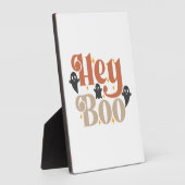 Hey Boo Boho Halloween Hey Boo Ghost フォトプラーク (側面)