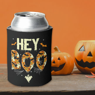 Hey Boo Cute Halloween Gift – Ghosts & Bats 缶クーラー