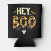 Hey Boo Cute Halloween Gift – Ghosts & Bats 缶クーラー (正面)