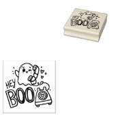 Hey Boo - Ghosted with Love ラバースタンプ (押印)