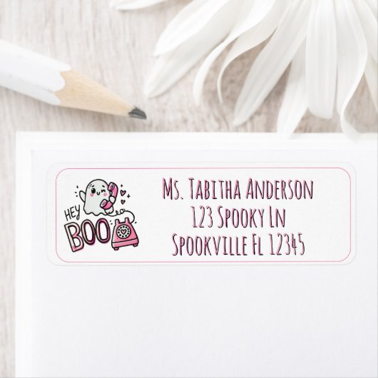 Hey Boo - Ghosted with Love ラベル (インサイチュ)