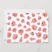 Hey Boo Halloween モダン Boho Girl誕生日写真 招待状 (裏面)