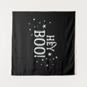 Hey Boo! Halloween Backdrop party banner  タペストリー (正面(横))