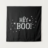 Hey Boo! Halloween Backdrop party banner  タペストリー (正面)