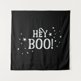 Hey Boo! Halloween Backdrop party banner  タペストリー