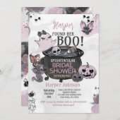 Hey Boo Halloween Bridal Shower 招待状 (正面/裏面)