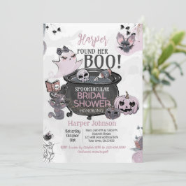 Hey Boo Halloween Bridal Shower 招待状