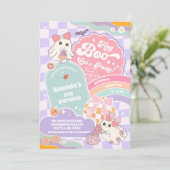 Hey Boo Lets Party Rainbow Spooky Birthday  招待状 (スタンド正面)
