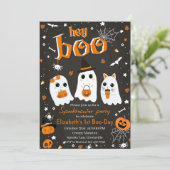 Hey Boo Spooktacular Halloween 1st Birthdayパーティー 招待状 (スタンド正面)
