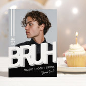 Hey Bruh ティーン男子 誕生日 インビテーション