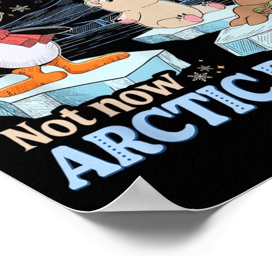 Hey Buddy W Ck Some Snowberries Not Now Arctic Puf ポスター (角)