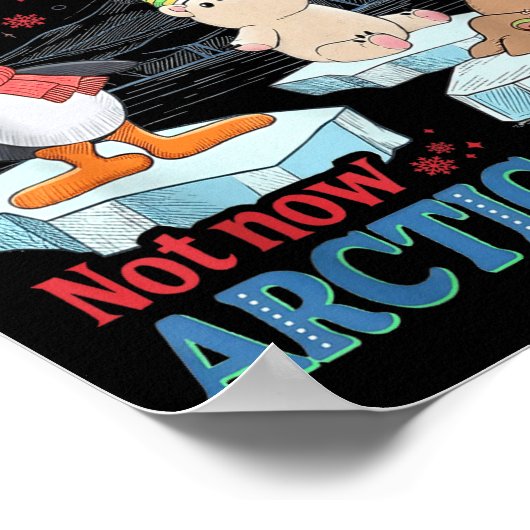 Hey Buddy W Ck Some Snowberries Not Now Arctic Puf ポスター (角)