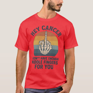 Hey Cancer – 中指が足りない Tシャツ